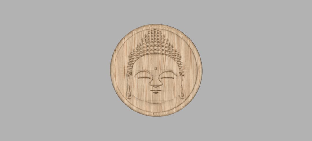 Inspirerende Buddha onderzetter